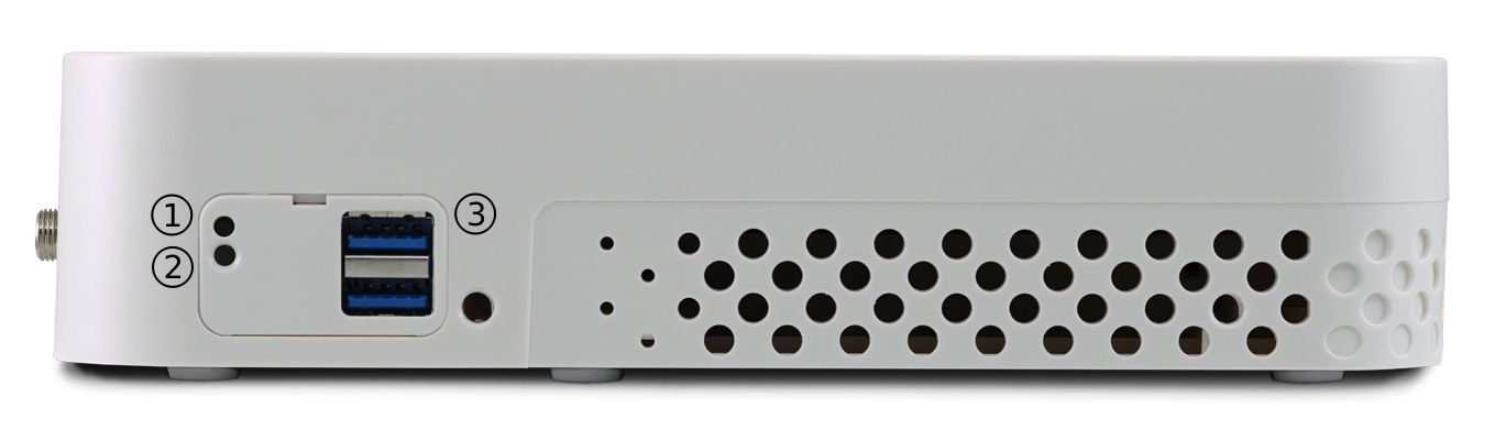 Left side view of the Netgate 4100 Firewall Appliance