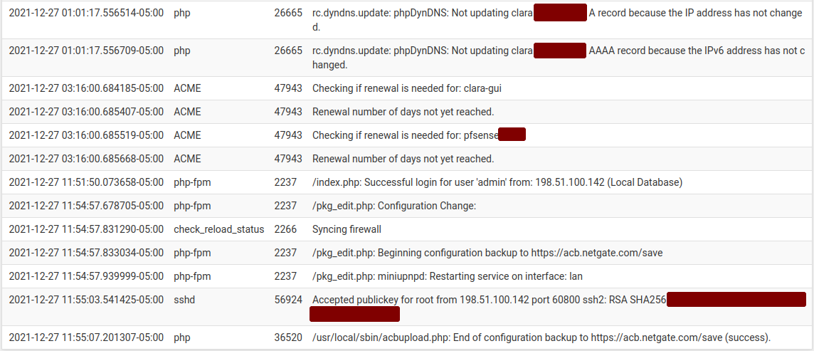 System Monitoring - System Logs  pfSense Documentation