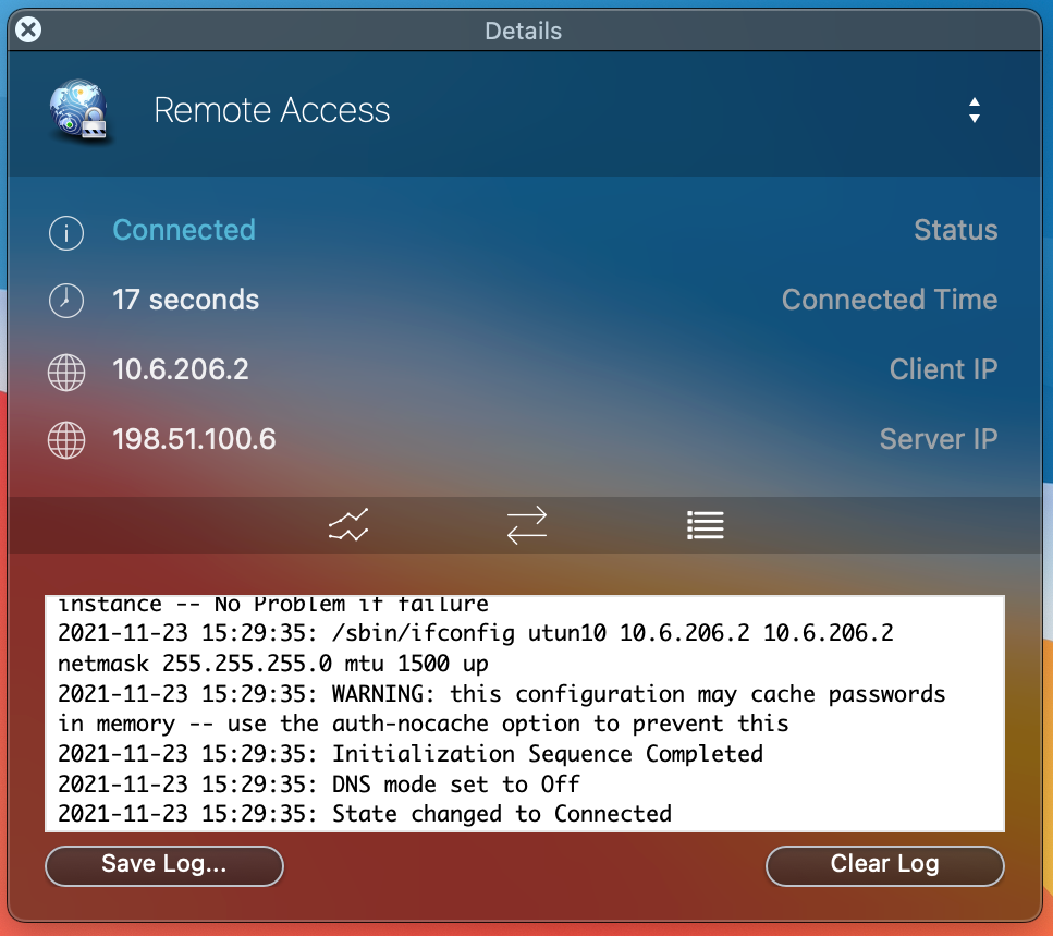 download the last version for apple OpenVPN Client 2.6.8.1001