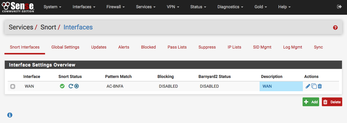 pfsense snort