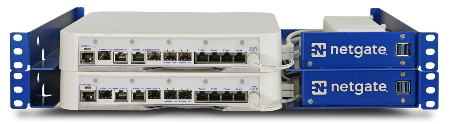 Netgate 8200 Secure Router HA Pair -- Front View